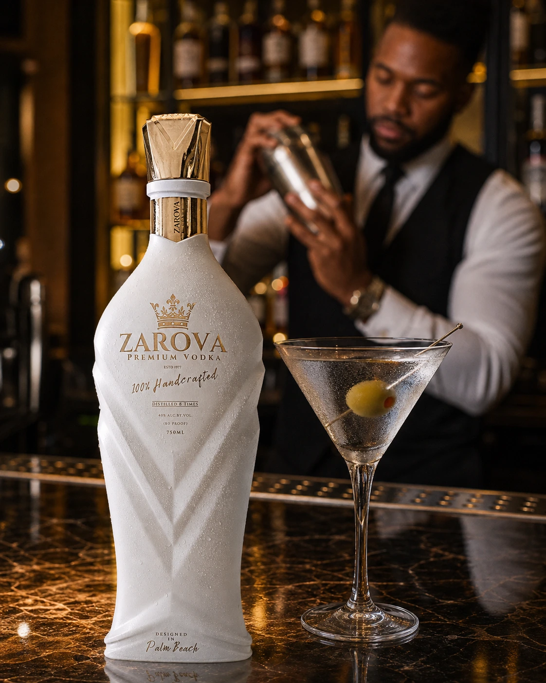 Zarova White, Zarova Vodka, Galería